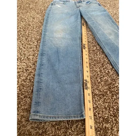 American Eagle Mom Jean Women Size 8 Regular Stretch Tapered Straight - Picture 8 of 8